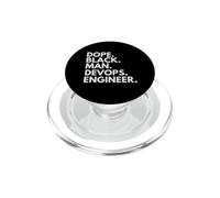 Dope Black Man Devops Engineer African American Pride PopSockets PopGrip for MagSafe