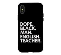 Dope Black Man English Teacher African American Pride Case for iPhone X/XS