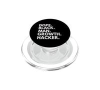 Dope Black Man Growth Hacker African American Pride PopSockets PopGrip for MagSafe