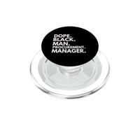Dope Black Man Procurement Manager African American Pride PopSockets PopGrip for MagSafe