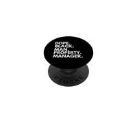 Dope Black Man Property Manager African American Pride PopSockets Adhesive PopGrip