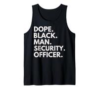 Dope Black Man Security Officer African American Pride Tank Top