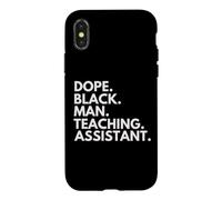 Dope Black Man Teaching Assistant African American Pride Case for iPhone X/XS