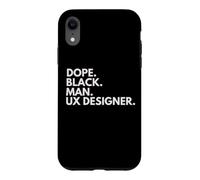 Dope Black Man UX Designer African American Pride Case for iPhone XR