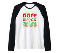 Dope Black Marriage Counselor Proud Black Professional Pride Raglan Baseball Tee