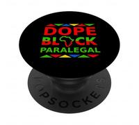 Dope Black Paralegal Proud Black Professional Career Pride PopSockets Adhesive PopGrip