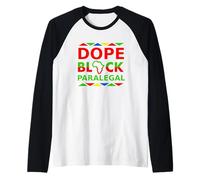 Dope Black Paralegal Proud Black Professional Career Pride Raglan Baseball Tee