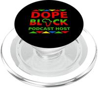 Dope Black Podcast Host Proud Black Content Creator Career PopSockets PopGrip for MagSafe