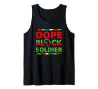 Dope Black Soldier Proud Black Military Career Pride Army Tank Top