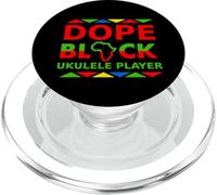 Dope Black Ukulele Player African American Ukulelist Music PopSockets PopGrip for MagSafe