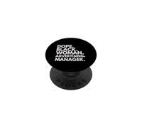 Dope Black Woman Advertising Manager African American Pride PopSockets Adhesive PopGrip