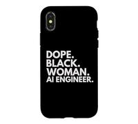 Dope Black Woman AI Engineer African American AI Engineers Case for iPhone X/XS