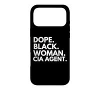 Dope Black Woman CIA Agent Empowered Black History Month Case for iPhone 17 Pro Max