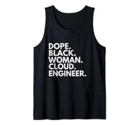 Dope Black Woman Cloud Engineer African American Developer Tank Top