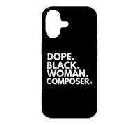 Dope Black Woman Composer African American Female Composers Case for iPhone 17