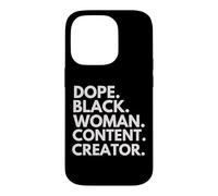 Dope Black Woman Content Creator Black History Month Case for iPhone 14 Pro