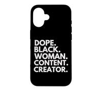 Dope Black Woman Content Creator Black History Month Case for iPhone 16