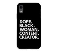 Dope Black Woman Content Creator Black History Month Case for iPhone XR