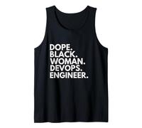 Dope Black Woman Devops Engineer African American Developer Tank Top