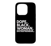 Dope Black Woman Entrepreneur African American Boss CEO Case for iPhone 15 Pro