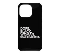Dope Black Woman Game Developer African American Engineer Case for iPhone 13 Pro