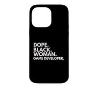 Dope Black Woman Game Developer African American Engineer Case for iPhone 14 Pro Max