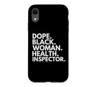 Dope Black Woman Health Inspector Empowered Professional Case for iPhone XR