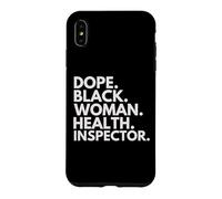 Dope Black Woman Health Inspector Empowered Professional Case for iPhone XS Max