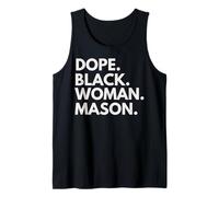 Dope Black Woman Mason African American Female Masons Tank Top
