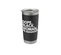 Dope Black Woman PR Manager African American PR Managers Stainless Steel Insulated Tumbler