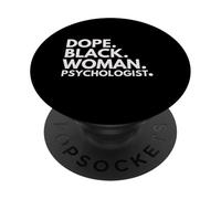 Dope Black Woman Psychologist African American Psychology PopSockets Adhesive PopGrip
