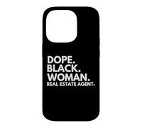 Dope Black Woman Real Estate Agent African American Realtor Case for iPhone 14 Pro