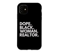 Dope Black Woman Realtor African American Real Estate Agent Case for iPhone 11