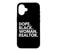 Dope Black Woman Realtor African American Real Estate Agent Case for iPhone 16