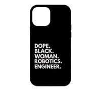 Dope Black Woman Robotics Engineer African American Pride Case for iPhone 12 mini