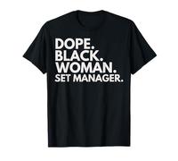 Dope Black Woman Set Manager Empowered Black History Month T-Shirt