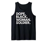 Dope Black Woman Soldier Empowered Black History Month Pride Tank Top