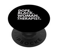 Dope Black Woman Therapist African American Therapy Empower PopSockets Adhesive PopGrip