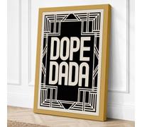 Dope Dada Art Deco Canvas Wall Art Print 30x20 Inch (76 x 51 cm)