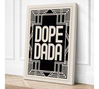 Dope Dada Art Deco Canvas Wall Art Print 30x20 Inch (76 x 51 cm)