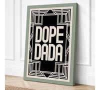Dope Dada Art Deco Canvas Wall Art Print 30x20 Inch (76 x 51 cm)