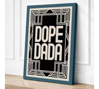 Dope Dada Art Deco Canvas Wall Art Print 36x24 Inch