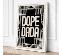 Dope Dada Art Deco Canvas Wall Art Print 36x24 Inch (91 x 61 cm)
