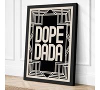 Dope Dada Art Deco Canvas Wall Art Print 36x24 Inch (91 x 61 cm)