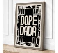 Dope Dada Art Deco Canvas Wall Art Print 36x24 Inch (91 x 61 cm)