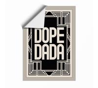 Dope Dada Art Deco Unframed Wall Art Print A2 (59.4×42cm), Wall Decor for Living Room, Bedroom, Office & Home, Art Gift