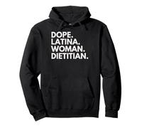 Dope Latina Woman Dietitian Empowered Latin Heritage Month Pullover Hoodie