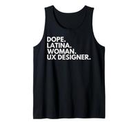 Dope Latina Woman UX Designer Latin Heritage Hispanic Pride Tank Top
