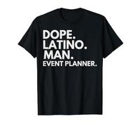 Dope Latino Man Event Planner Latin Heritage Hispanic Pride Value Graphic T-Shirt, Men, Black, S