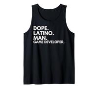 Dope Latino Man Game Developer Latin Heritage Hispanic Pride Tank Top